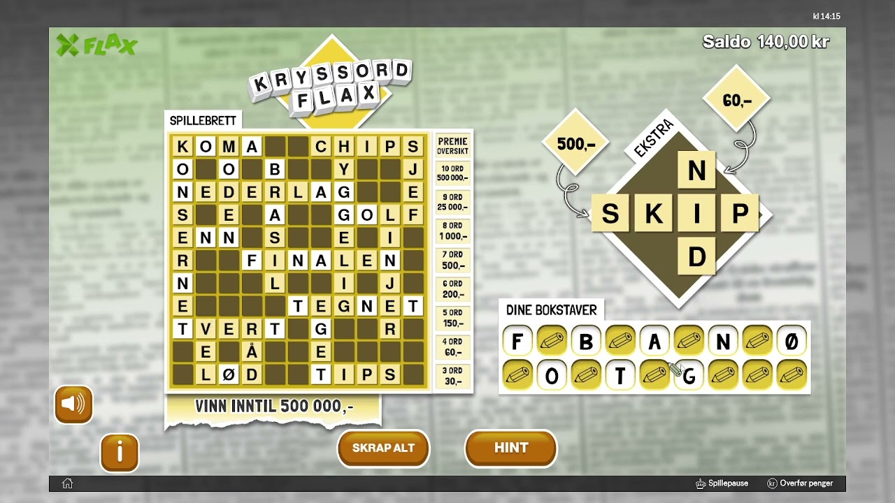 Kryssordflax 1 Mai 2023