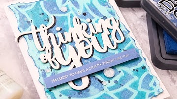 Textured Backgrounds Featuring Oxide Inks + Altenew