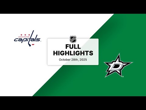 NHL Highlights | Capitals vs. Stars | October 28, 2025