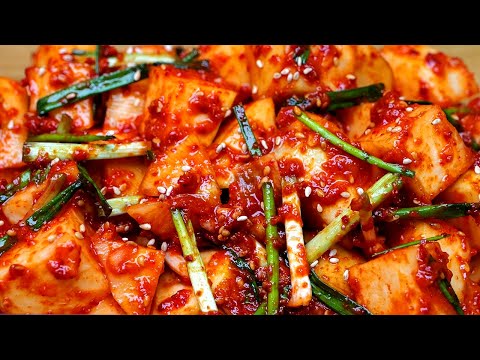 콜라비 깍두기 절대 절이지 마세요