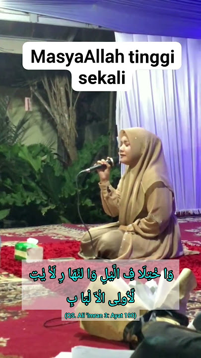 MasyaAllah suaranya melengking tinggi banget 🥰 ustadzah Nadia hawasyi