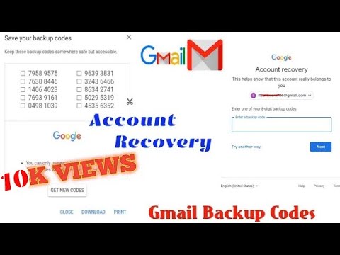 where are my gmail backup codes where are my gmail backup codes