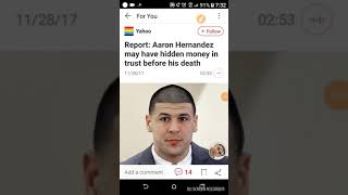 Aaron Hernandez hid money for his daughter before death?