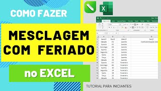 Data Com Feriado Mesclagem do Excel Para o Corel Draw screenshot 1