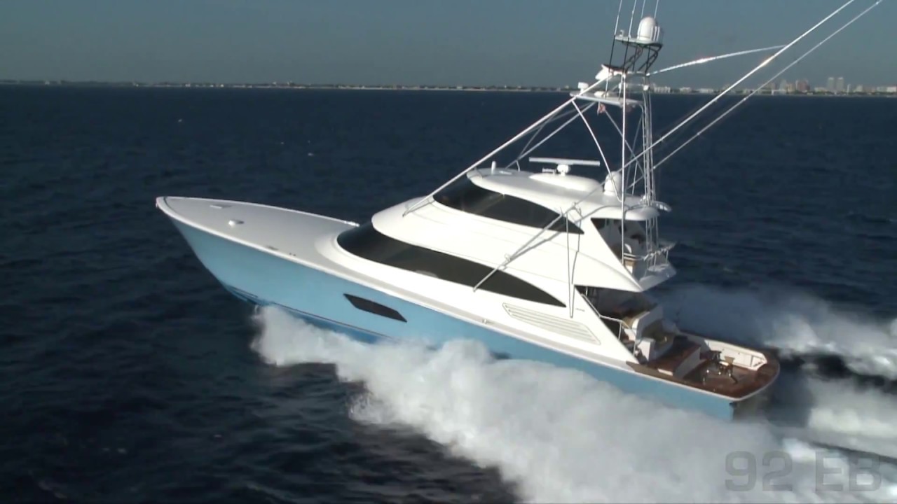 viking 92 enclosed bridge yacht - youtube