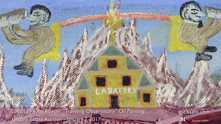 John Roeder "Traveling Observatory Oil Painting at...
