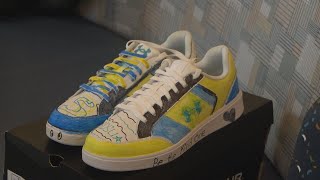 Sanford children design special shoes for SDSU coaches