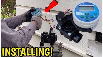 Installing a Hunter Node Battery Operated Sprinkler Timers Step by Step