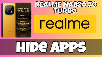 Hide Apps Realme Narzo 70 Turbo || How to hide apps || Apps privacy settings