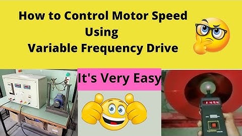 Speed Control of Induction motor Using Variable Frequency Drive (VFD)