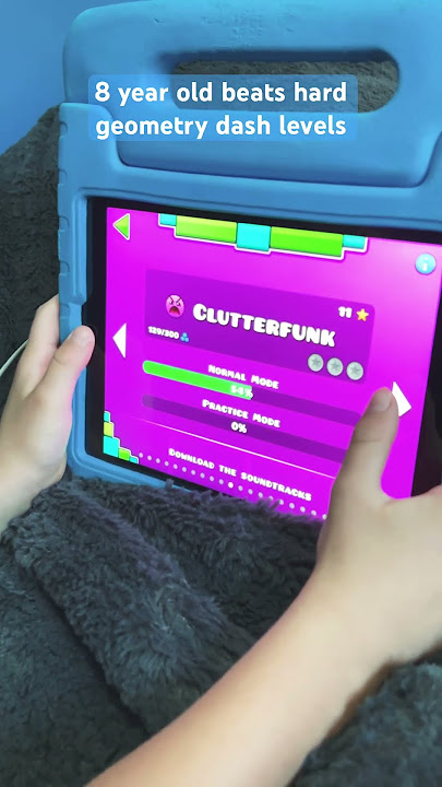 My cousin beat finger dash in geometry dash!