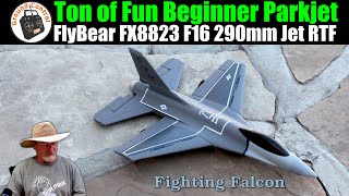 Ton of Fun Beginner Parkjet | FlyBear FX8823 F16 3CH Gyro 290mm Jet RTF