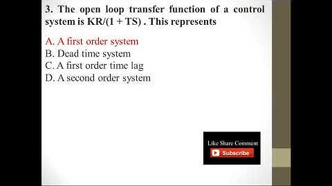 IPC MCQs l Instrumentation and Process Control I Part 2 l Chemical engineering MCQs