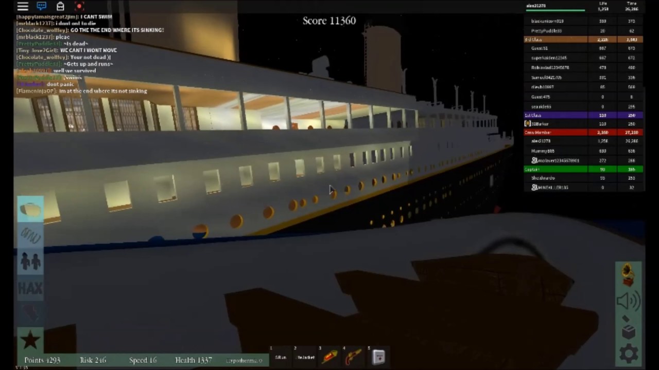 Roblox Titanic New Sinking Mode 2012 Theory