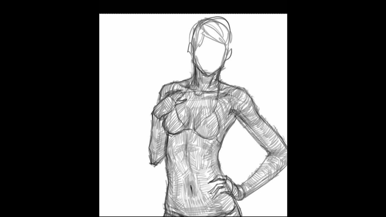 Female Figure Drawing #3 - Watch & Learn - YouTube