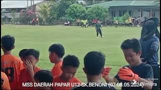 perlawanan bola sepak mss u12 (sk.beringis b vs sk.mandahan) daerah papar 2024