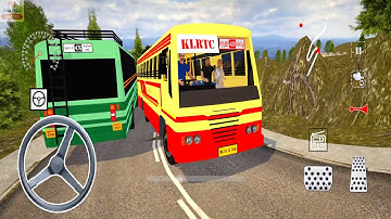 KSRTC Bus Driving in Bharat Bus Simulator 3D Game Android Gameplay | Indian Bus Game Download