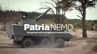 Patria NEMO and Patria 6X6 integrated with Kongsberg Protector RS4