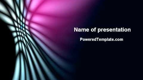 Fuchsia Dark Theme PowerPoint Template by PoweredTemplate.com