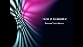 Fuchsia Dark Theme PowerPoint Template by PoweredTemplate.com