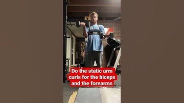 Do the static arm curls for the biceps and the forearms | Like comment and subscribe for more