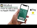 Apple Wallet: Add passes (2019) - YouTube