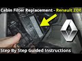 Renault ZOE Cabin Filter Replacement - How To DIY