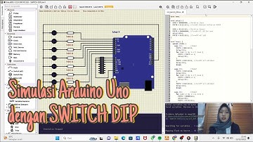 SimulIDE 2023 - Tutorial Simulasi Arduino dengan SWITCH DIP