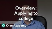 Applying to college - YouTube