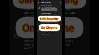 How to Turn On Safe Browsing on Chrome 🔒🌍 | Stay Secure Online! #Shorts #privacyfirst  #ytshorts