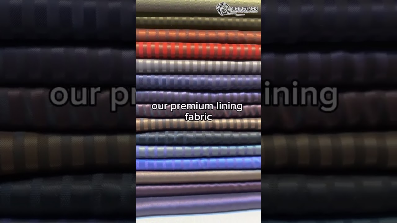 This lining fabric adds a refined pop of color and texture.