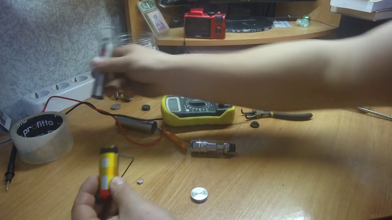 разборка и ремонт акуммулятора электронной сигареты или вейпа - YouTube