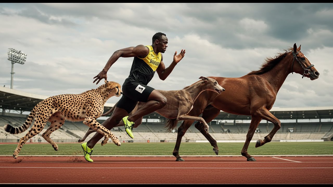 Usain Bolt vs Cheetah, Horse & Greyhound | Ultimate Speed Comparison Race 3D (2025)