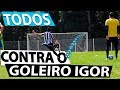 TODOS CONTRA O GOLEIRO IGOR - CAIO LO / VITOR LO / BZK / TULINHO - QUEM VENCEU? {BZK}