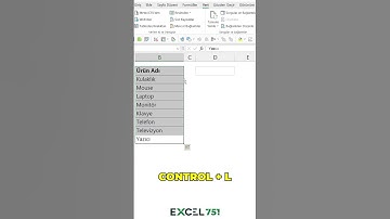 Excel - Değişken (Dinamik) Liste Seçim Kutuları Oluşturma - Veri Doğrulama |  #excel751 #excel