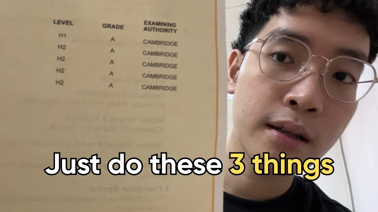i scored all As in Singapore A Levels. here's how