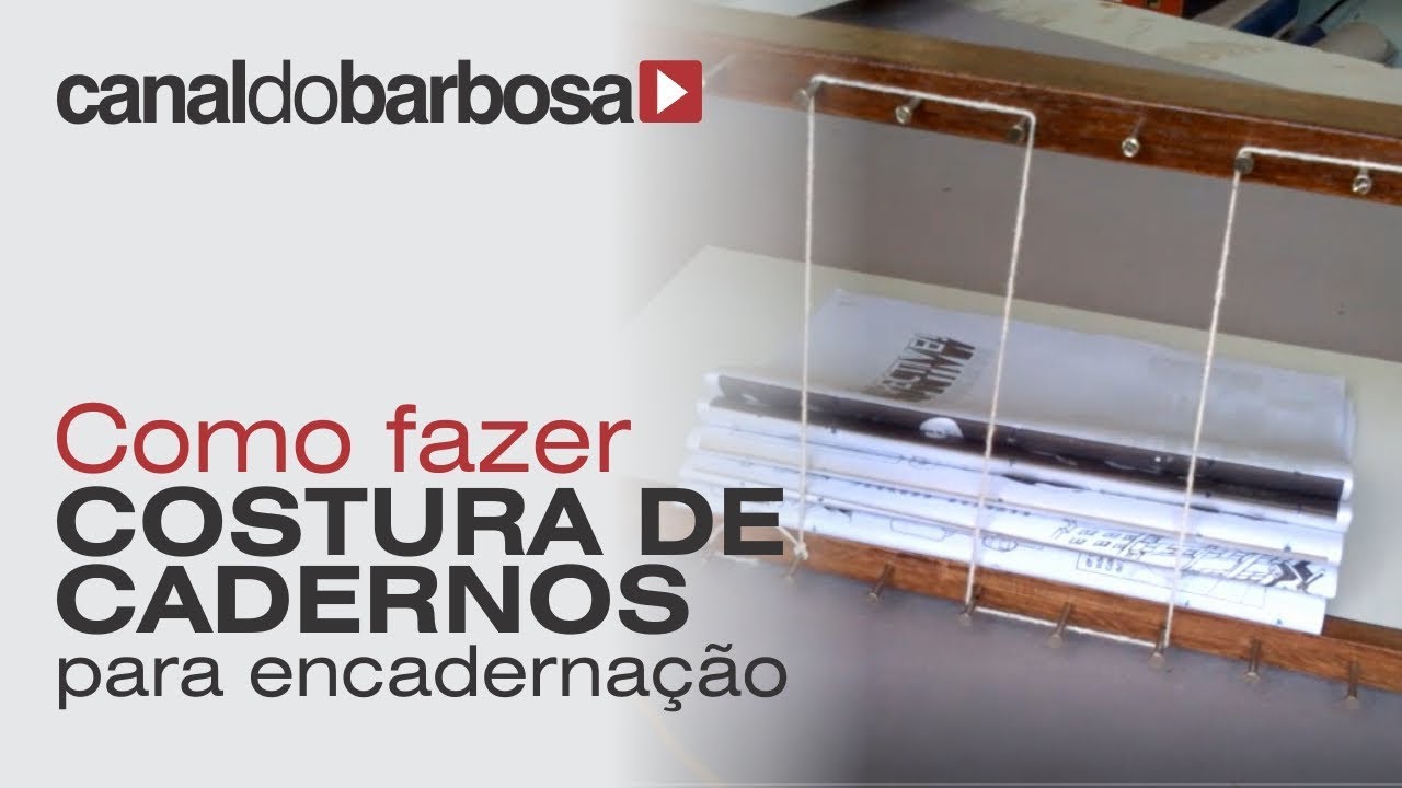 Como fazer costura de cadernos para encadernação