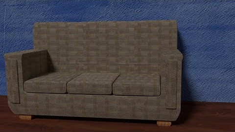 Blender Couch Speedmodel