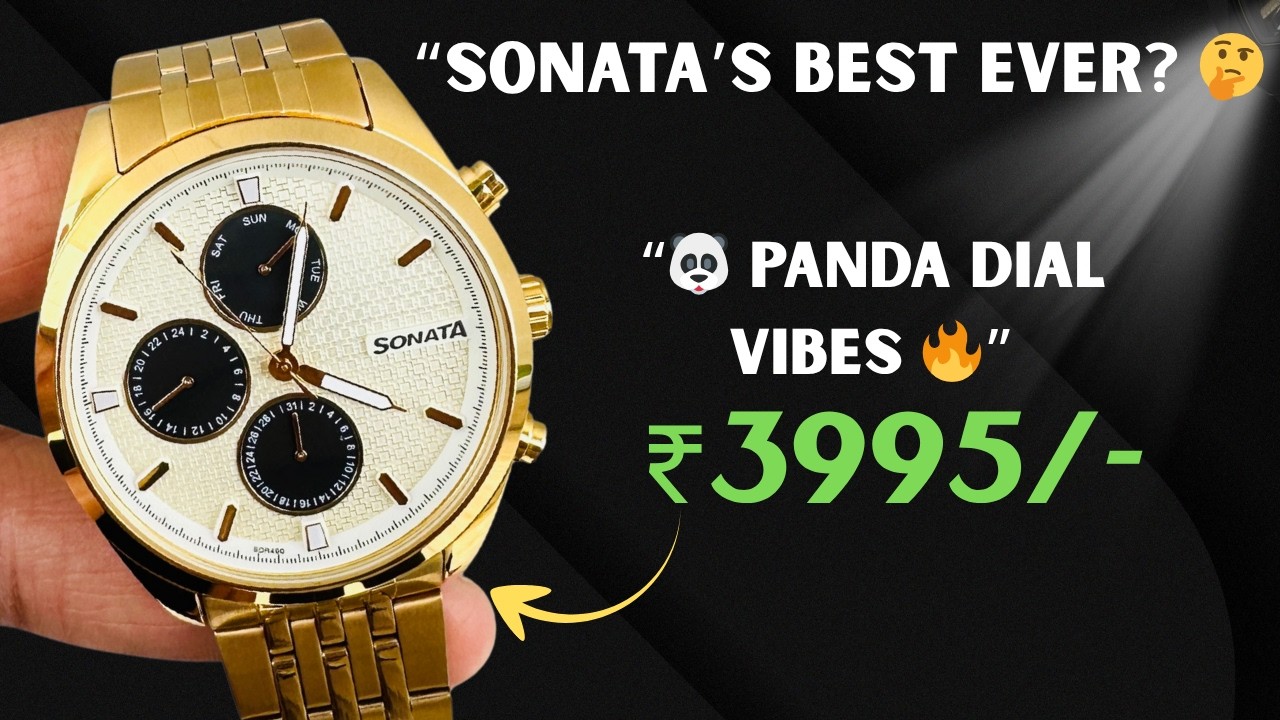 “NEW Sonata Magna Series ⏱ Panda🐼 Dial Luxury Under ₹5K”