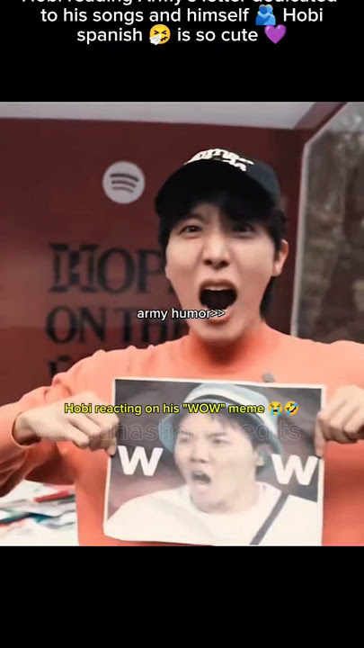 Hobi reading Army's letter 💌🥺💜 He thanks to Army for love 💝 #jhope #btsjhopeedit #youtubeshort #bts