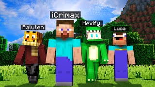 4 YOUTUBER spielen MINECRAFT! (Paluten, Mexify, Luca & iCrimax)