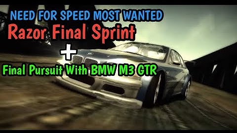 Need For Speed : Most Wanted Gamecube Razor Final Sprint + Final Pursuit With BMW M3 GTR