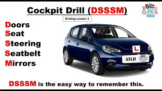 Driving Lesson 1 - Cockpit Checks (DSSSM) for private practice