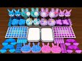 BLUE vs PURPLE !!! Mixing random into GLOSSY SLIME!!Satisfying Nastya Slime #467