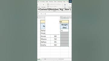 How to Convert Kilogram to Pound in Excel 🔥#shortsvideo #excel #trendingshorts #tipsandtricks