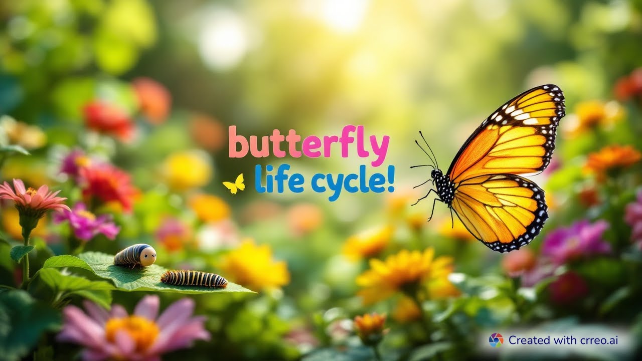 The Life Cycle of a Butterfly 🦋 | Learn Stages & Spelling for Kids!