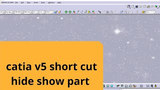 CATIA V5 part hide show short cut | CADD Nest
