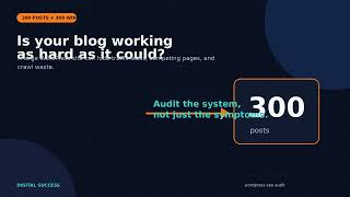WordPress SEO Audit: Turning 300+ Blog Posts into More Traffic