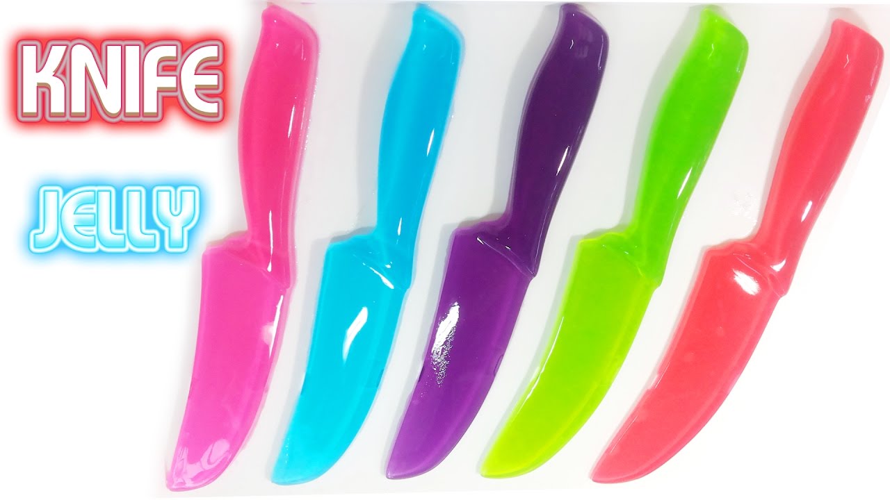 How To Jelly I DIY How to Make Coloring Knife Jelly YouTube