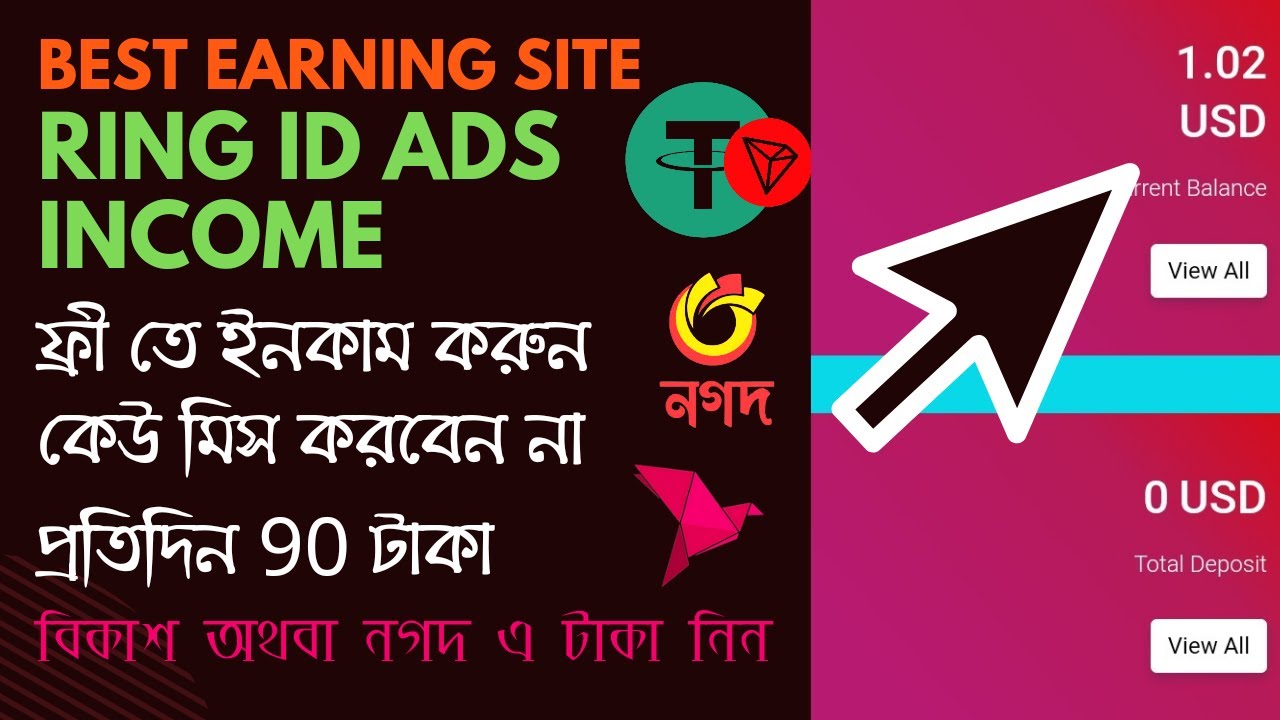 Ring Id অ্যাডস ইনকাম, ফ্রীতে প্রতিদিন 90 টাকা ইনকাম করুন কোনো রকম ইনভেস্টমেন্ট ছাড়া
